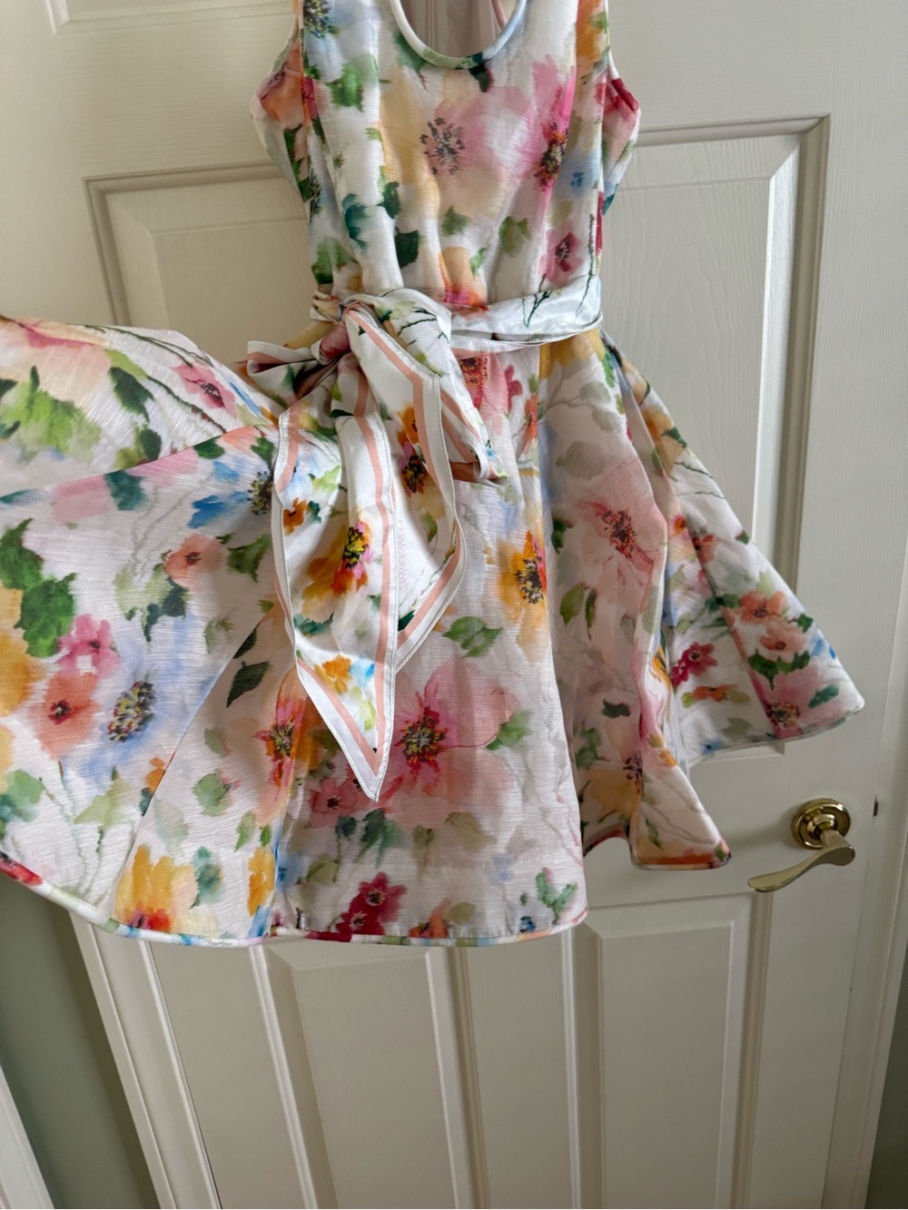 Zimmermann Alchemy Racerback Linen & Silk Skater Minidress, Size 2 = US 6/8 - Picture 8 of 14